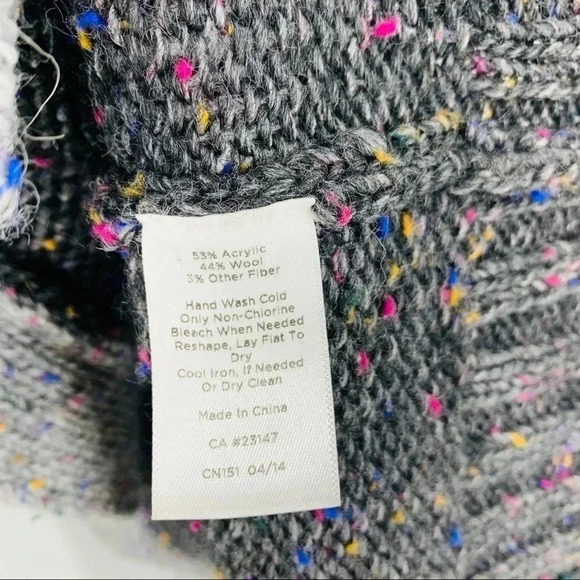 Talbots grey confetti marl cardigan. - Picture 5 of 5